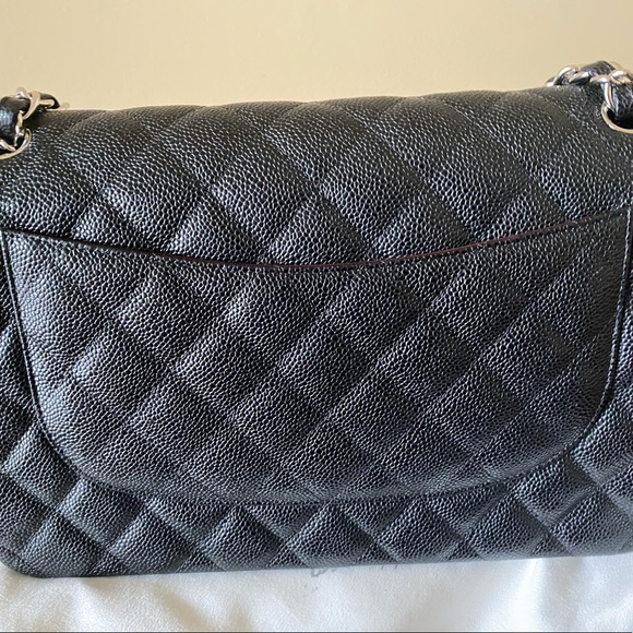 Authentic Classic Chanel black cavier jumbo - Picture 6 of 10